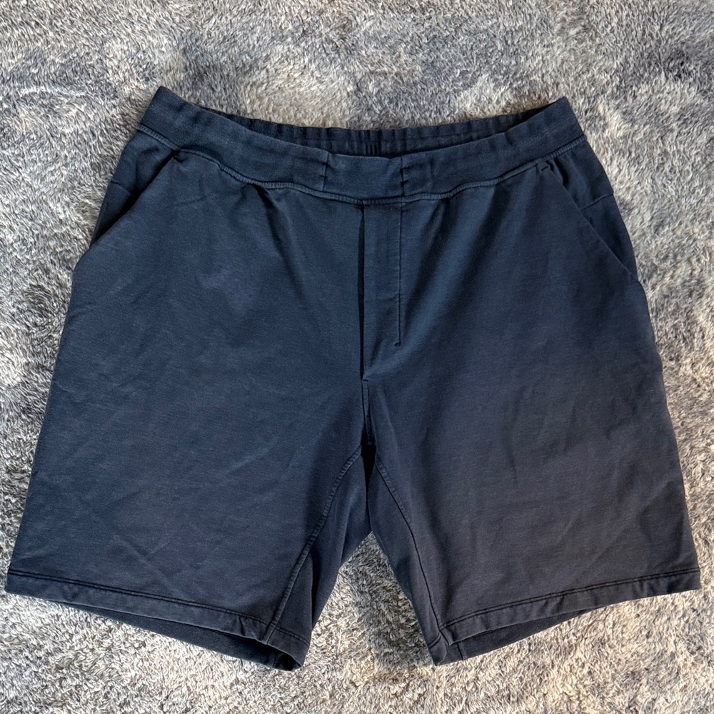 Lululemon Athletica Navy Flat Front Shorts